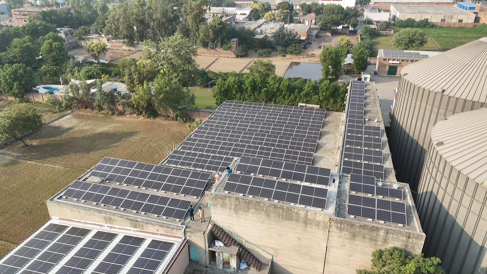 Industrial solar water pumping installation