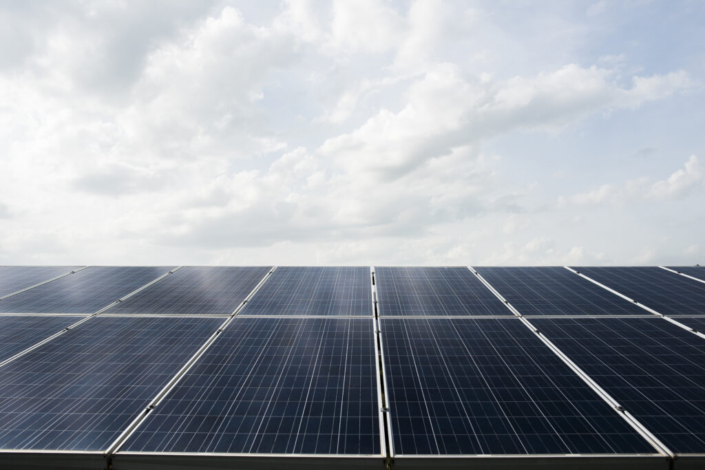 Solar installation connected to the grid