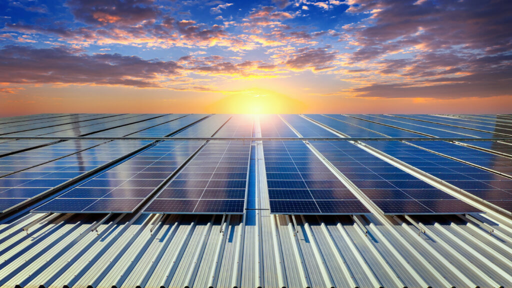 Commercial solar rooftop installation